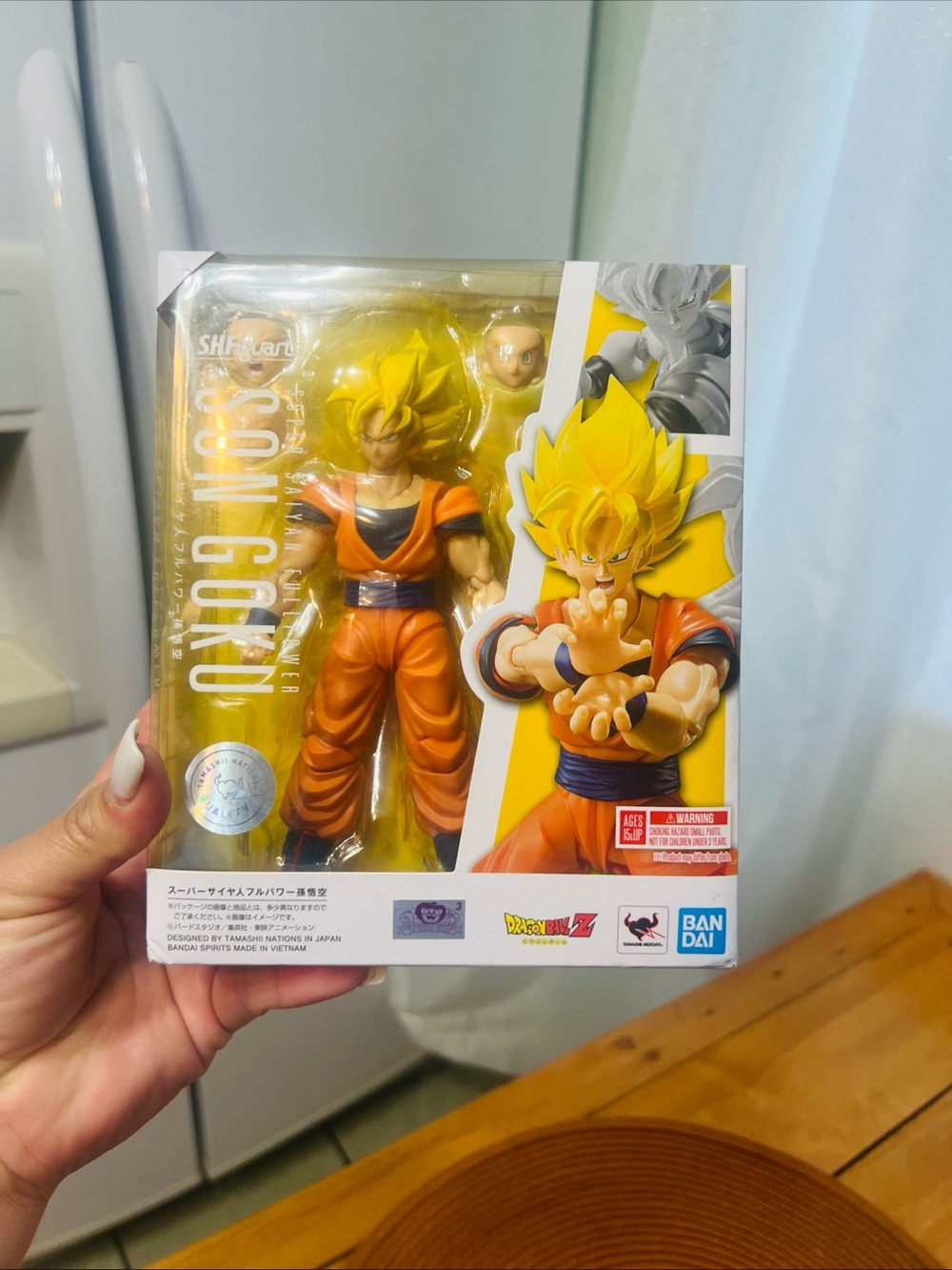 Dragon Ball Z Super Saiyan Goku Action Figure - Yellow & Orange